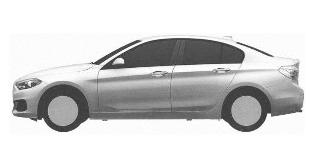 Компактний BMW 1-Series Sedan був запатентований в Росії