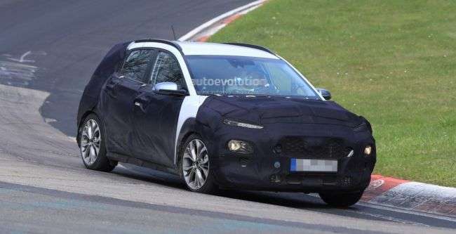 Прототип нового кросовера Hyundai Kona тестують на Нюрбургринзі (фото)