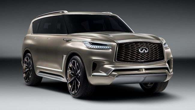 Infiniti розсекретила зовнішність свого нового кросовера QX80 Monograph