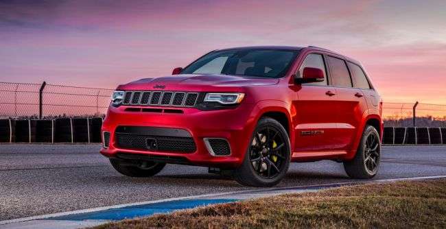 Божевільний 707-сильний позашляховик Jeep Grand Cherokee Trackhawk розсекречений офіційно