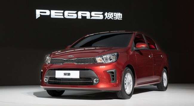 Kia представила новий бюджетний седан Kia Pegas