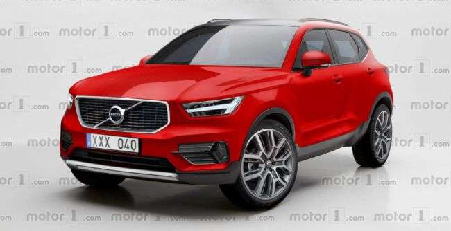Volvo XC40: опубліковано перший рендер серійного кросовера