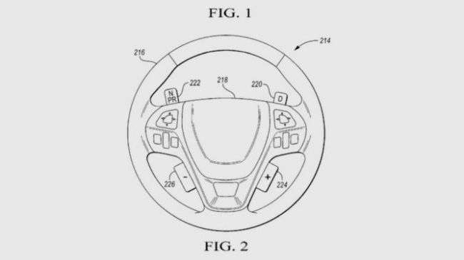 Ford запатентував управління передачами за допомогою рульового колеса