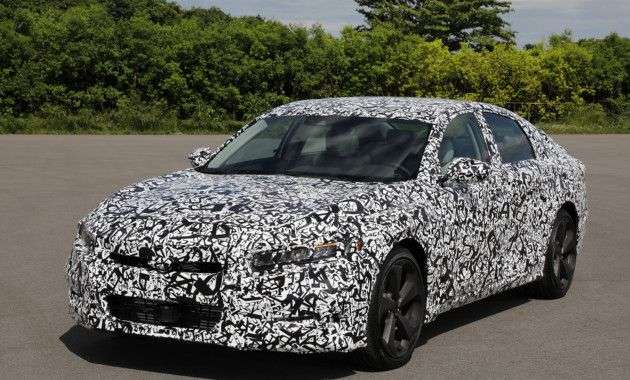 У Мережі зявилися перші знімки та подробиці про мотори седана Honda Accord 2018 року