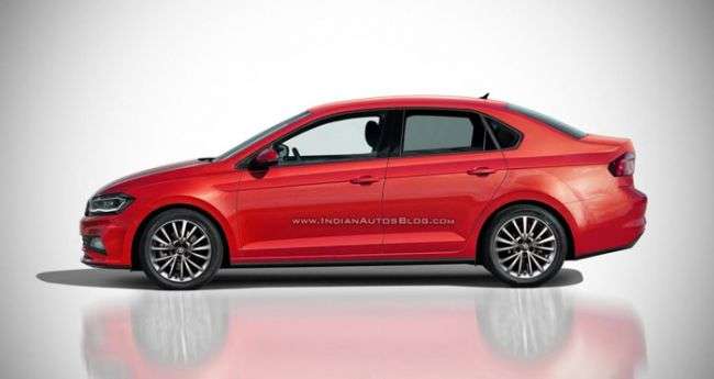 Опубліковані перші рендери седана Volkswagen Polo 2018, побудованого на новій платформі