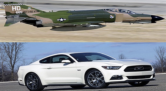 Порівняння двох американських легенд: 2015 Ford Mustang GT і F-4 Phantom II