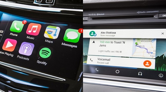 Apple CarPlay проти Google Android Auto