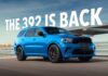 Dodge Durango R/T: Повернення 392 Hemi у стандартній комплектації